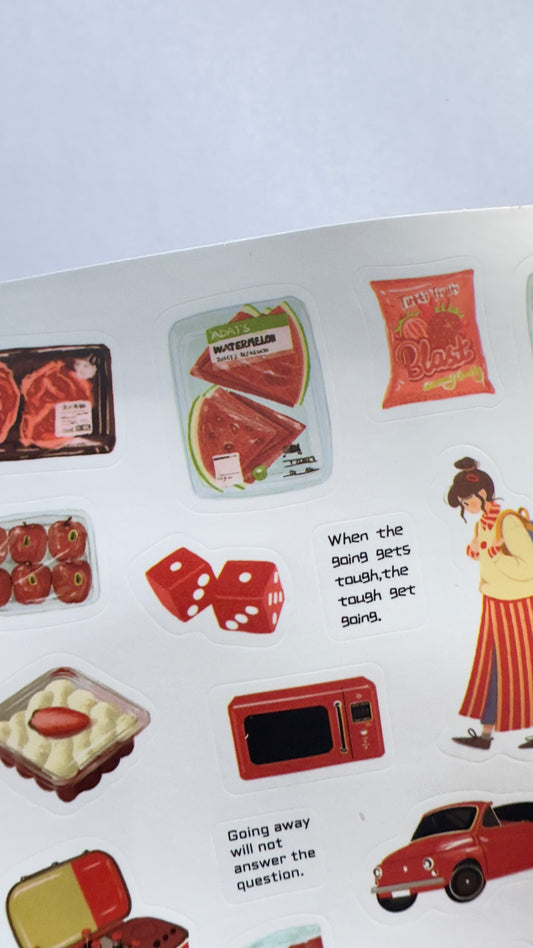 DAILY LIFE ILLUSTRATION STICKER