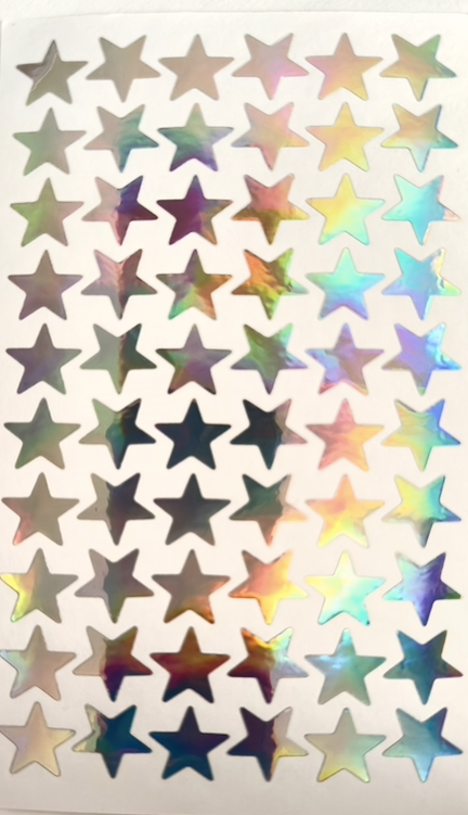 HOLOGRAPHIC STARS STICKERS
