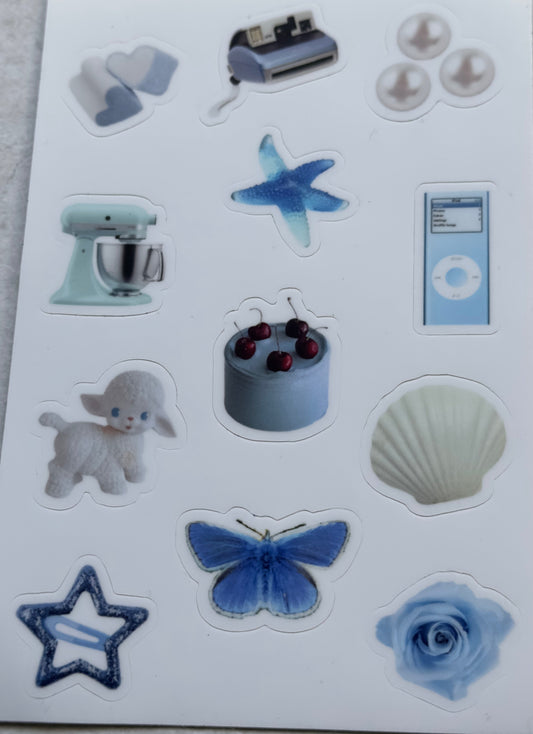 STICKER SHEET-BLUE