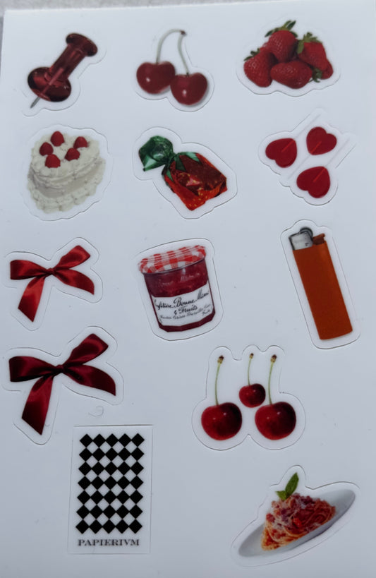 PAPIERIUM STICKERS ROUGE