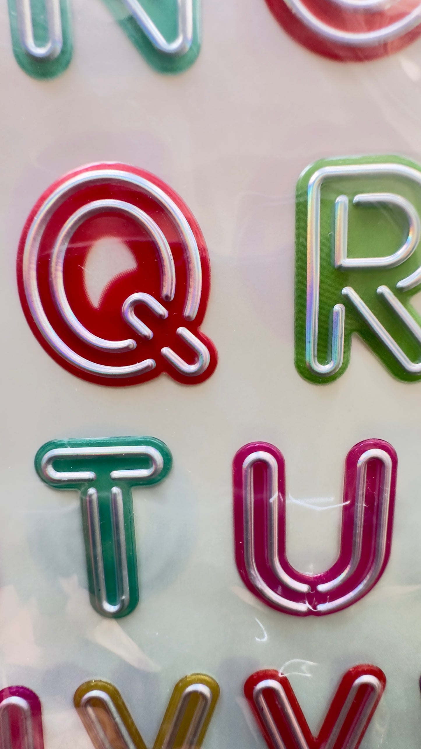CRAFTUNIVERSE  3D STICKER LETTERS  NEON EFFECT