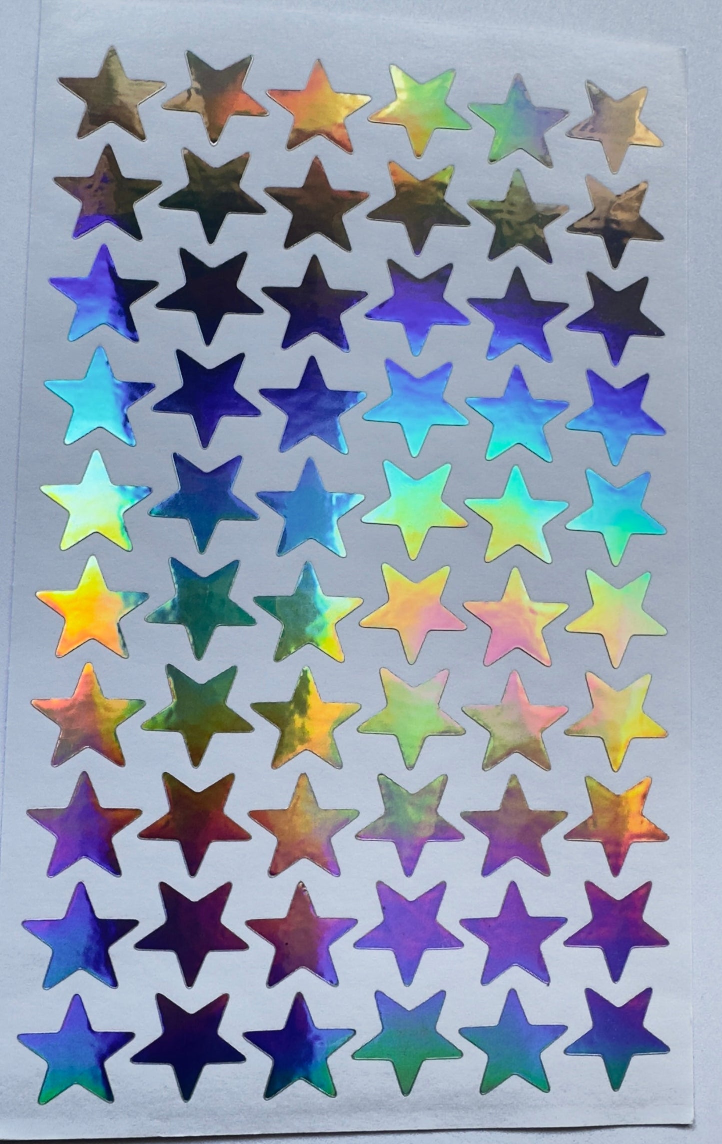 HOLOGRAPHIC STARS STICKERS