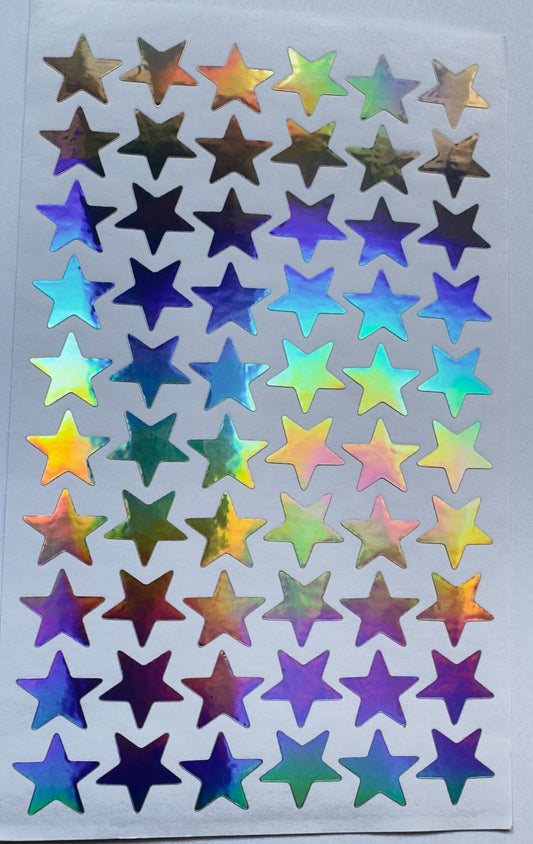 HOLOGRAPHIC STARS STICKERS