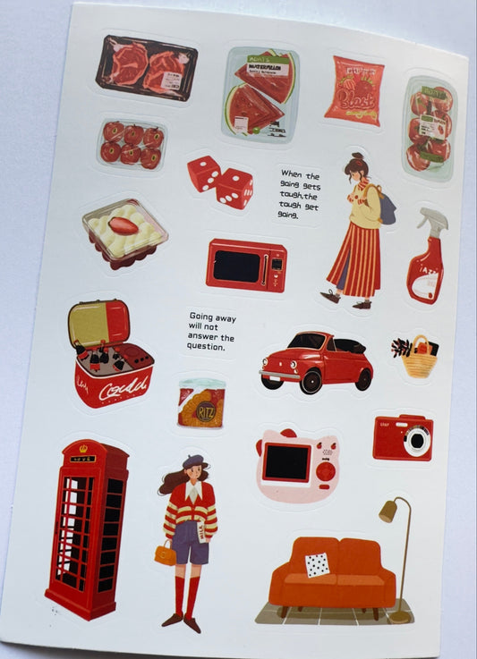 DAILY LIFE ILLUSTRATION STICKER